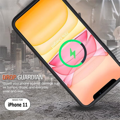 Battery Case for iPhone 11, Upgraded 10000mAh Rechargeable Portable Charging Case with Wireless Charging Compatible for iPhone 11 (6.1 inch) with Carplay Extended Battery Pack Charger Case (Black)
