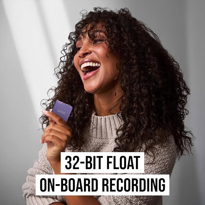 RØDE Wireless GO (Gen 3) – Compact Wireless Mic – Pristine Audio, 32-bit Float Recording, Automatic Level Control, for Phones, Cameras and Computers (Lilac)