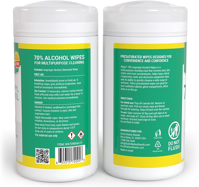 Wipex Alcohol Wipes for Electronics - Tech Wipes (80 Count (Pack of 1))