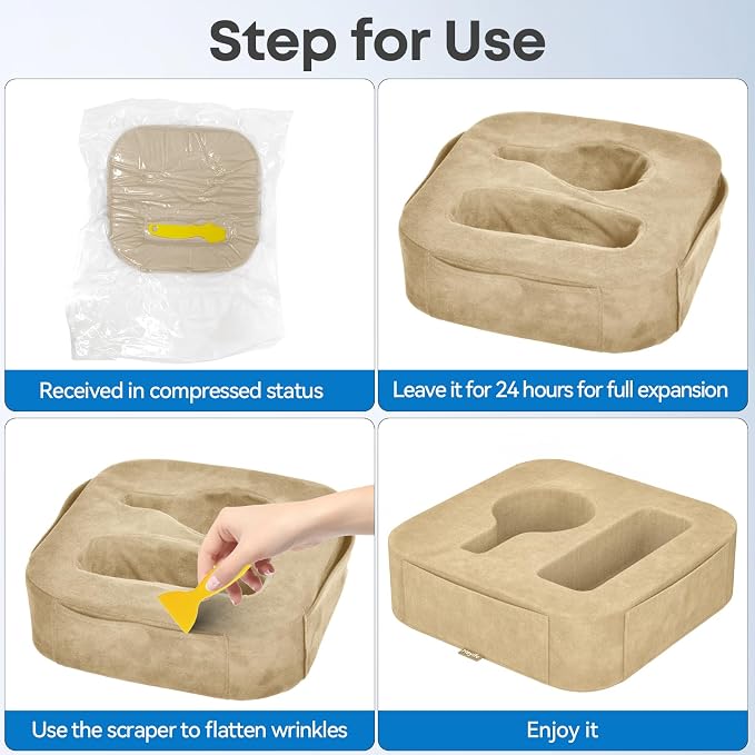 Couch Cup Holder Pillow, Couch Caddy for Drink, Snack, Phone, Remote, Game Controller, Removable and Washable Cup Cozy Pillow, Small Sofa Cup Holder Tray for Bed, Car, Desk, Sofa, Khaki