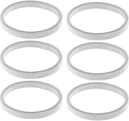 COLORFUL BLING 2-6pcs Metal Arm Band Adjustable Anti-Slip Bracelet Shirt Sleeve Holders Wrap Bangle Garters Stretch Armbands Set Gift
