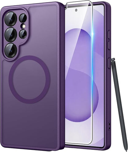 FNTCASE for Samsung Galaxy S26 Ultra Case, Compatible with Magsafe Purple | Screen Protector, Full Camera Protection, Translucent Matte, 14FT Military Grade Drop Proof, Protective Phone Cover