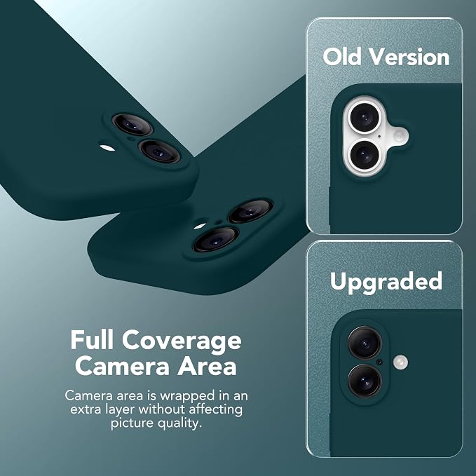 Magnetic for iPhone 17 Case, Compatible with MagSafe, [Full Camera Protection][Screen Protector] Silicone Shockproof Protective Phone Case for iPhone 17 6.3", Deep Blue