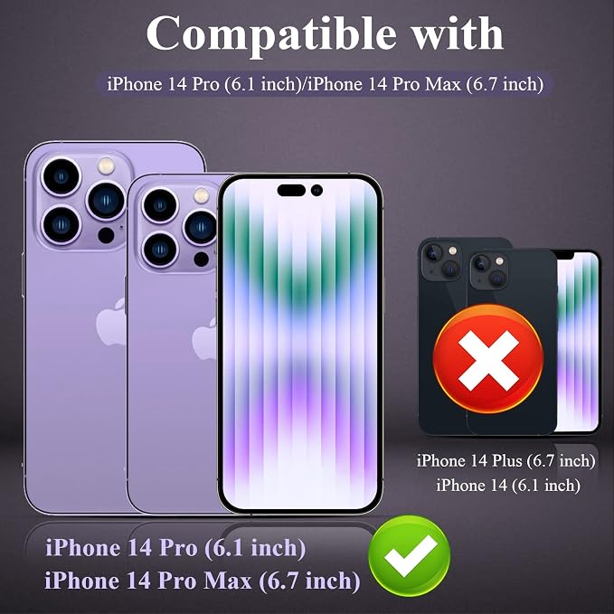 YWXTW [5 Pack Designed for iPhone 14 Pro Max Camera Lens Protector, for iPhone 14 Pro Camera Lens Protector, Night Shooting Mode, Anti Scratch HD Clear 9H Hardness Tempered Glass
