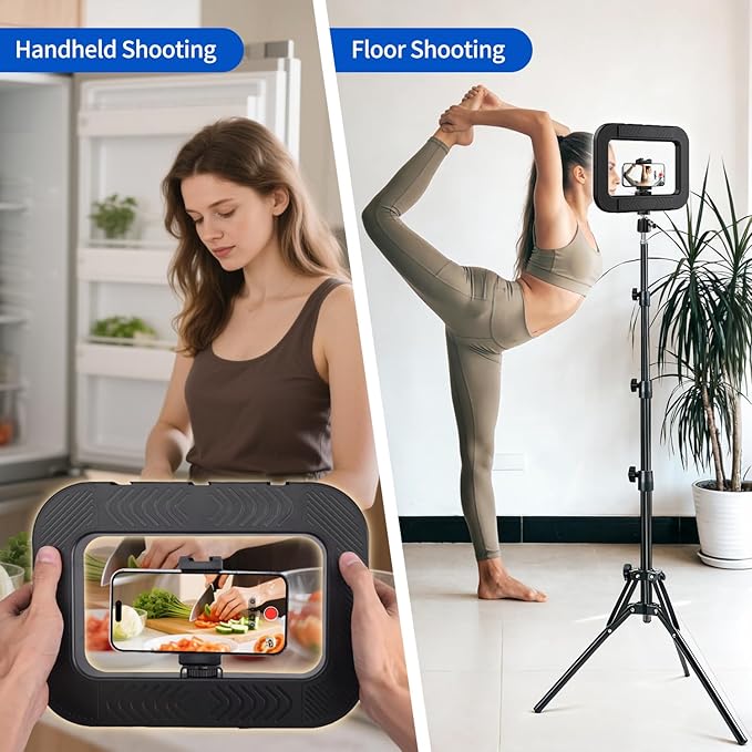 yAyusi Selfie Ring Light Tripod for iPhone, 73" Extendable Selfie Stick Phone Tripod with Light for Cell Phone, Dimmable Tripods Ring Light with Phone Holder and Stand for Video Recording/Live Stream