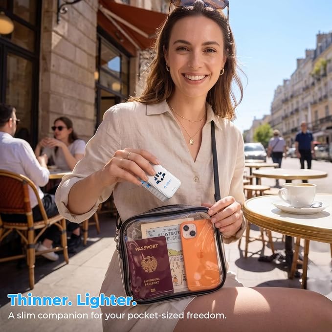 Aura 45W Ultra-Slim International Travel Adapter, 36mm Pocket-Sized 6-in-1 Universal Power Plug, PD & QC 3.0 Fast Charging Essentials for UK Europe Australia USA, 200+ Countries (Arctic White)