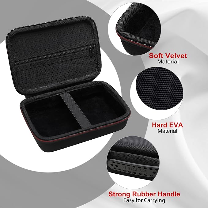 LTGEM Hard Travel Case Compatible with DJI Osmo Mobile SE/Osmo Mobile 7P/7/Osmo Mobile 6, Insta360 Flow/Flow Pro/Flow 2 Pro Foldable AI Phone Gimbal, hohem iSteady X3 SE Gimbal Stabilizer (Case Only)