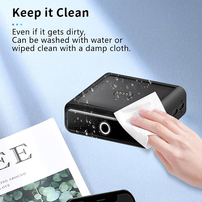 NOUKAJU Case for Anker Prime Power Bank Charging Base(100W), Silicone Protective Cover,Drop-Proof,Scratch-Proof,Shock-Proof,Protective Case for Anker Prime 27,650mAh Charging Base 100W(Black)