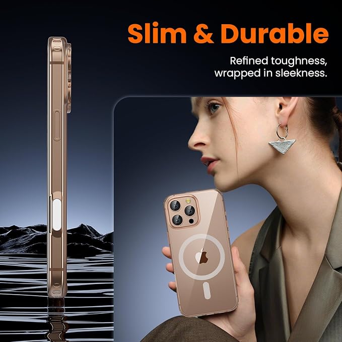 3 in 1 for iPhone 16 Pro Case with Camera Control Button, Not Yellowing, Screen Protector*1 Camera Lens Protector*1, Military-Grade Protection for iPhone 16 Pro Phone Case 6.3 inch Clear