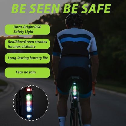 6 Pcs Bike Accessories Set, Mountain Biking Accessories for Men Women, Cycling Bag, Bicycle Lock, Gloves & Waterproof Tail Light, Universal Mountain Road Bicycle Outdoor Safety Riding Gear Kit