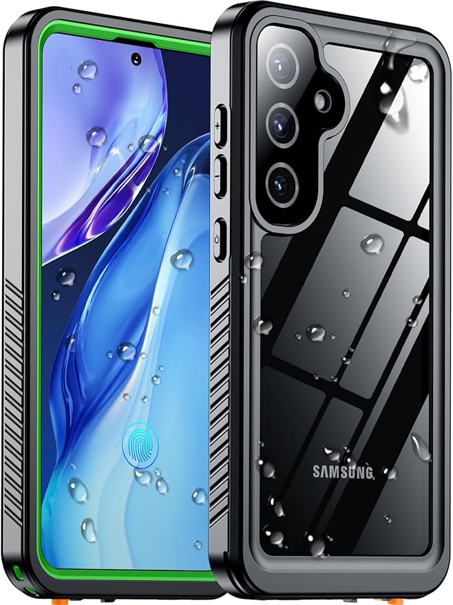 Temdan Designed for Samsung Galaxy S25 Plus Case Waterproof, Built-in Lens & Screen Protector Military Shockproof Dropproof IP68 Underwater Full Body Phone Case for Galaxy S25 5G Plus 6.7"-Green(2025)