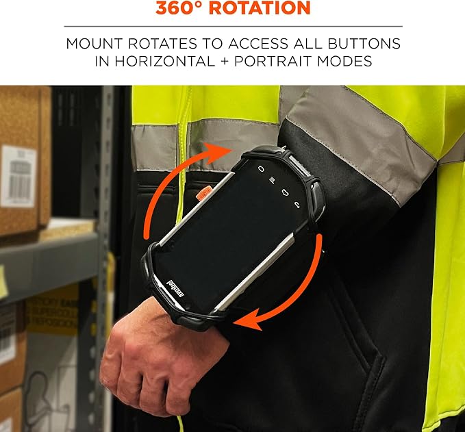 Ergodyne Squids 5545 Armband, Wristband Scanner Mount, Adjustable to Fit Phones, Scanners, Mobile Computers, PDA