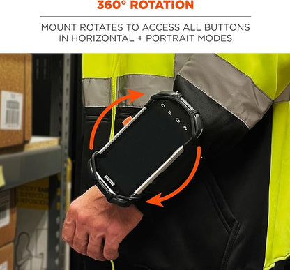 Ergodyne Squids 5545 Armband, Wristband Scanner Mount, Adjustable to Fit Phones, Scanners, Mobile Computers, PDA