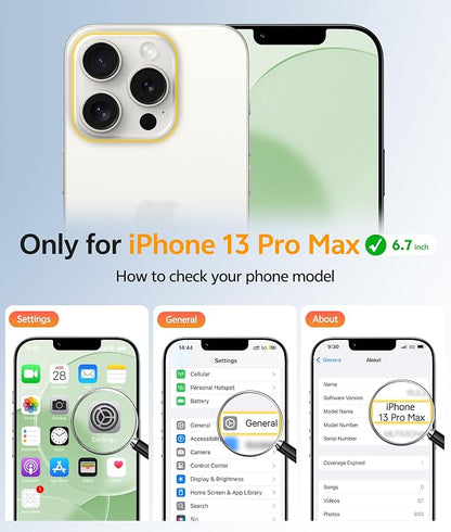 FNTCASE for iPhone 13 Pro Max Case, Fit for Magsafe, Full Camera Protection | Translucent Matte Magnetic Phone Back, 14FT Military Grade Drop Proof, Slim Shockproof Protective Cover, Light Moss