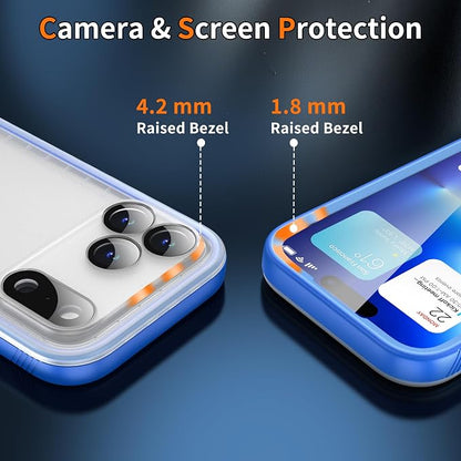 Cozycase TOP Waterproof Case for iPhone 17 Pro Max - Military Heavy Duty 360 Shockproof Full Body with Screen Camera Protector Double IP68 Water Dust Drop Proof Hard Rugged 17PM Front Back Slim Cover