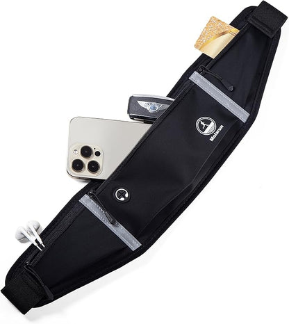 Slim Running Belt Fanny Packs for Men Women, Waist Pack Running Phone Holder Money Belt