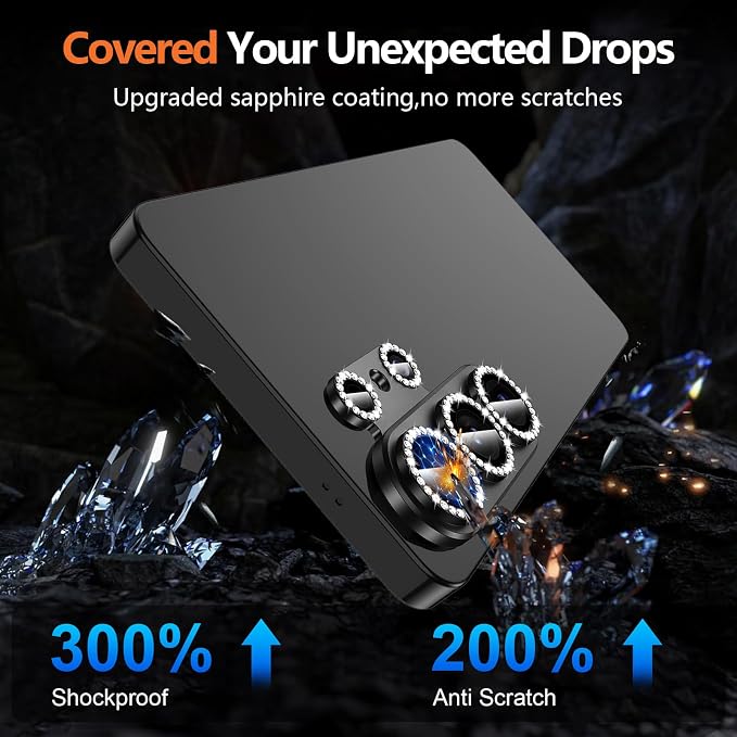 for Samsung Galaxy S26 Ultra Camera Lens Protector, Electroplated Matte Back with 9H Tempered Glass Lens Protector, [Strong Adsorption] [Case-Friendly] Metal Ring HD Lens Cover, Black Diamond