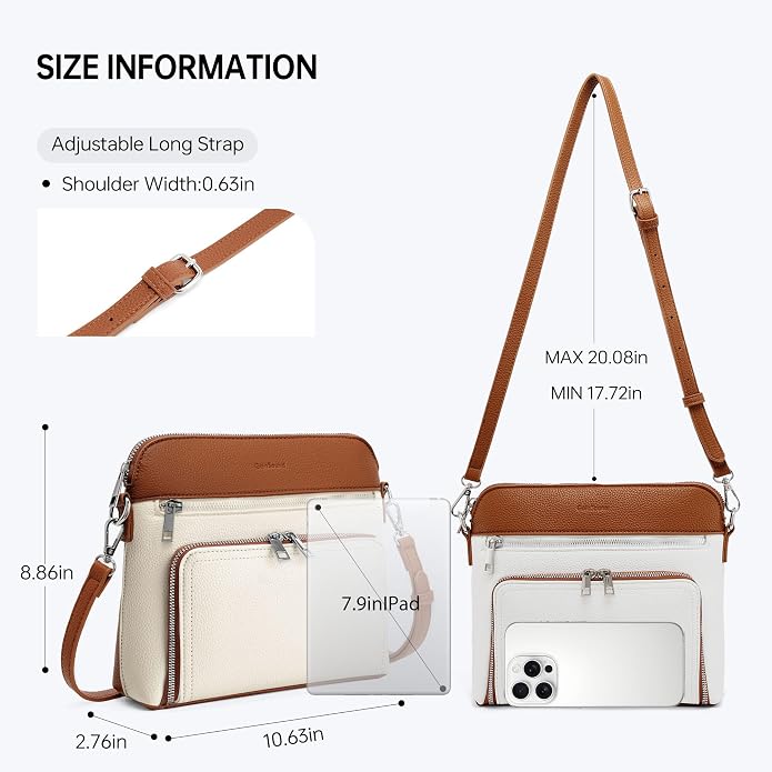 Crossbody Purses for Women Small Crossbody Bags for Women with Built in RFID Wallet