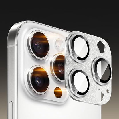 SAHARA - Ultra-Strong Camera Lens Protector for iPhone 16 Pro/16 Pro Max (2-Pack), Glitsen, (ZD00165)