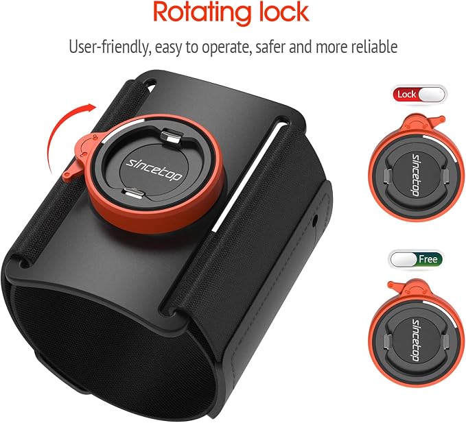 Running Armband Phone Holder for Hiking,Quick Release Attach/Detach Smartphone Mount,Sports Fitness, Detachable Workout Sports Armband,Compatible with iPhone Samsung Google【Series C-1st Gen】