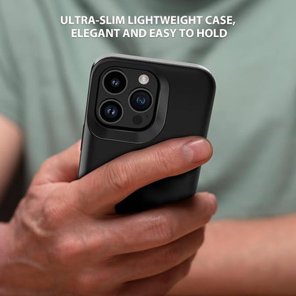 Battery Case for iPhone 16 Pro Max, Extended Battery Power Charging Case for iPhone 16 Pro Max 5G Portable Rechargeable Protective Charger Cover, Perfect for Business Travel, Black