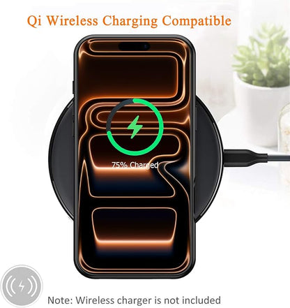 Battery Case for iPhone 17 Pro Max,12000mAh Rechargeable Portable Charging Case with Wireless Charging Compatible for iPhone 17 Pro Max (6.9inch) with Carplay Extend Battery Pack Charger Cover (Black)