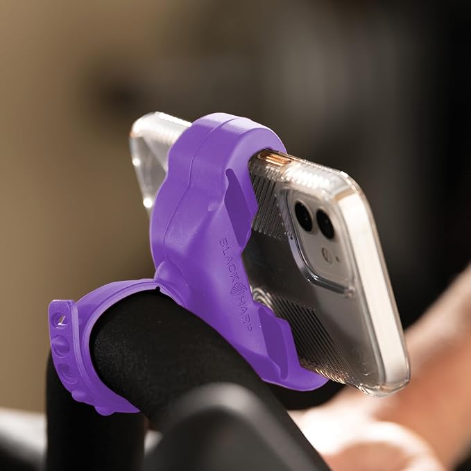 Silicone Bike Phone Holder Designed for Peloton and Exercise Bike- Cell Phone Mount for Stationary Exercise Bike Accessories