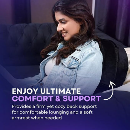 Ayarli Couch Cup Holder Pillow | Sturdy Spill-Proof Cupholder Tray & Bed Cupholder | Sofa Pillow Holds Drinks, Snacks, Remotes, Phones & Tablet | Organizer for Couch, Car, Beach, Picnic, Home