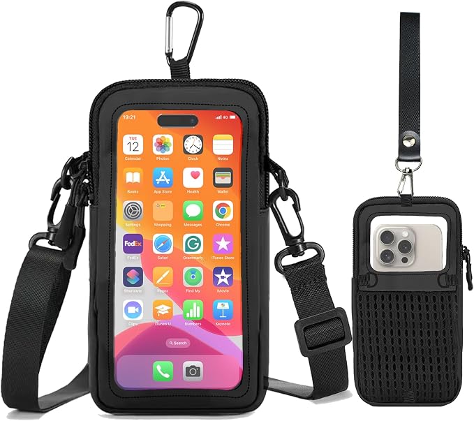 Prime Comfort Phone Holder, Armband, Clear Crossbody Phone Bag, Phone Purse