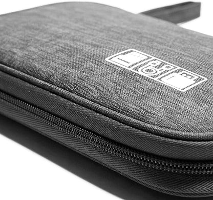 Yamrots Travel Cable Organizer, Electronic Organizer Travel Case, Portable Storage Bag for SD Card, Charger, Power Bank, Earphone (Grey)