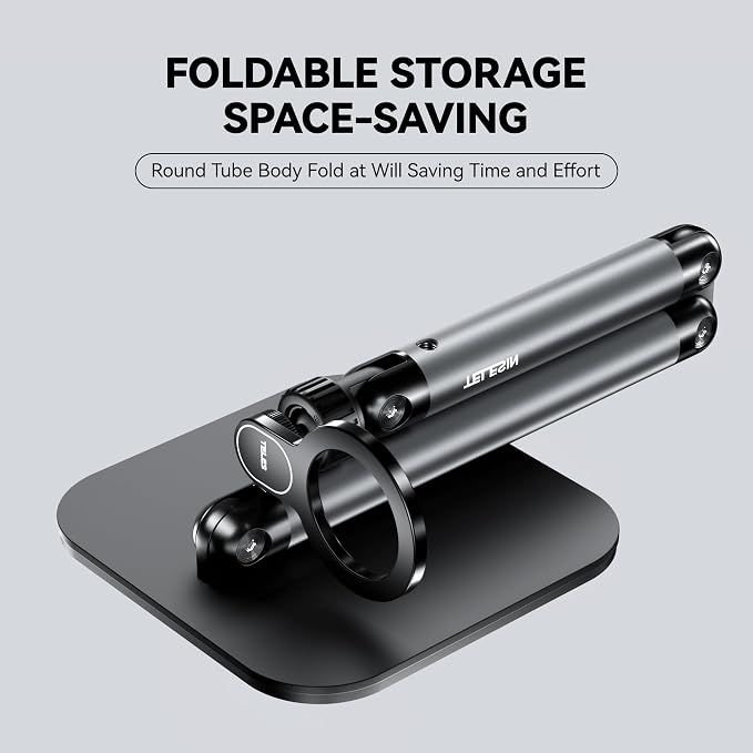 Phone Holder For Desk, With Magnetic Design, Tablet Stand for iPad, With Heavy Duty Metal Base, Desktop Stand Holder With 360° Rotation, Height & Angle Adjustable, For Video Calls, Vlog Recording
