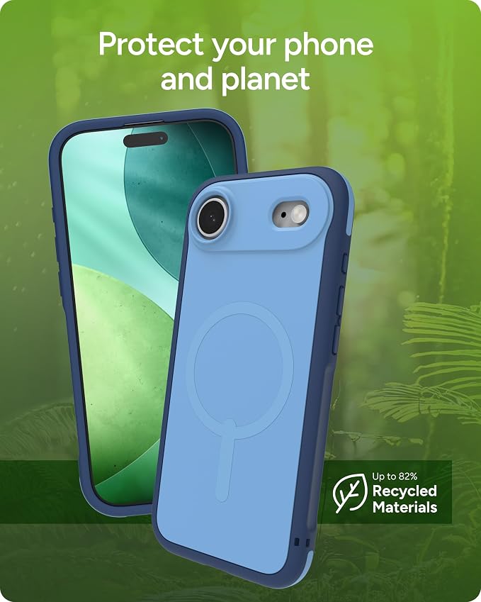 ZAGG Sedona Snap Case for iPhone Air - Blue Royal Ember, Drop Protection (13ft/4m), Graphene-Reinforced Multi-Layer Protection, MagSafe Phone Case with Impact-Absorbing Bumpers, Slim & Lightweight