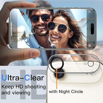 JETech Privacy Screen Protector for iPhone Air with Camera Lens Protector, Anti-Spy Tempered Glass Film, Easy Installation Tool, 6.5-Inch Display, 2-Pack Each