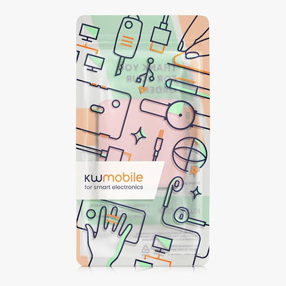 kwmobile Case Compatible with Anker Zolo 140W - Portable Powerbank Cover - External Battery Charger Bag, Shockproof - Dusty Pink