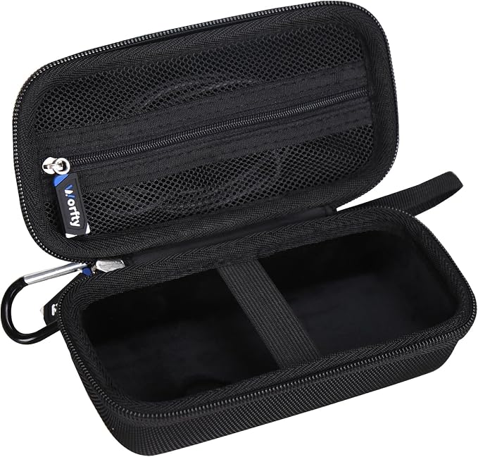 Case for VRURC for VEGER for charmast Portable Power Bank Built-in Cables - Travel Protective Carrying Storage Bag (Case Only) (Black)