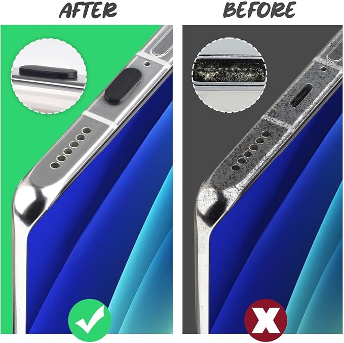 USB C Dust Plug Type C Anti Dust Plugs Cover USB C Dust Cover Type C Charging Port Protector with Cleaning Brush for iPhone 15 Samsung GalaxyGoogle Pixel Moto G TCL UMIDIGI OnePlus Nord (30Pcs)