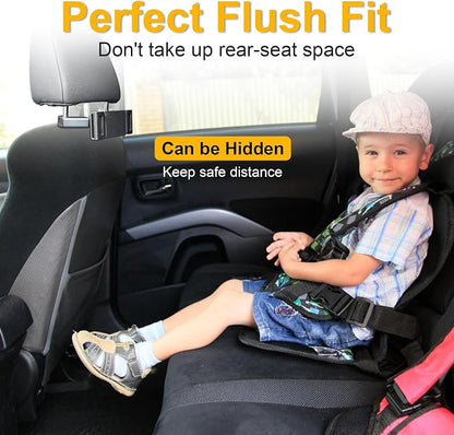 Urehepo Tablet iPad Holder for Car Headrest Mount, Back Seat Travel Portable Accessory, Road Trip Essentials for Kids Adults, Fits All 4.7-13" Devices & Headrest Rod