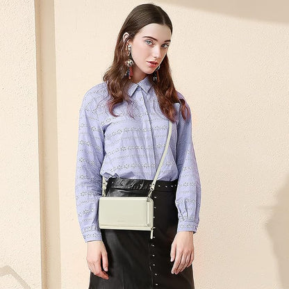 Peacocktion Crossbody Bags for Women RFID Wristlet Wallets Travel Vegan Leather Small Clutch Purses with Phone Pocket Zipper