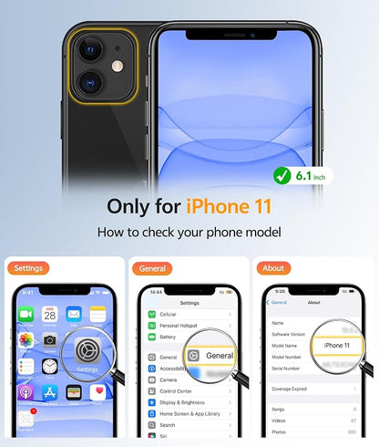 FNTCASE for iPhone 11 Case: [Compatible with Magsafe] Translucent Matte Magnetic Cases [Full Camera Protection] Military Grade Shockproof Protective Phone Cover - Blue