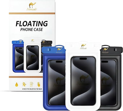 Nomade - Premium Waterproof Floating Phone Case Bag - Fully Waterproof Phone Pouch - Fully Adjustable Lanyard - Universal Phone Size Compatibility - 7 Inch Touch Screen - Fits All Brands