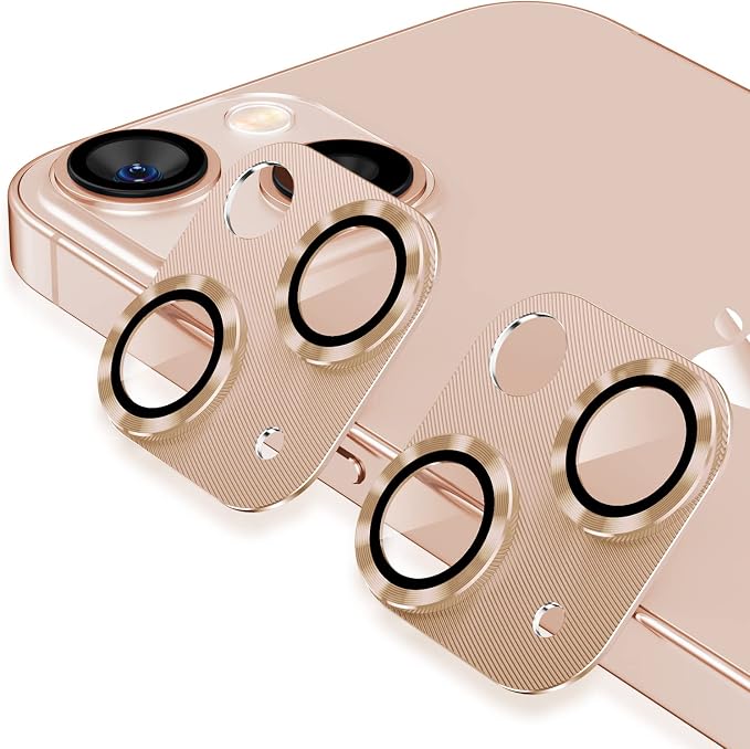 AFARER [2 Pack for iPhone 13 /for iPhone 13 Mini Camera Lens Protector,Ultra HD Metal Tempered Glass,Easy to Install Anti-Scratch Protector