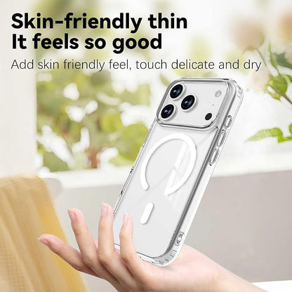 Magnetic Designed for iPhone 17 Pro Case Clear, [Compatible with Magsafe] [Not Yellowing] [Military-Grade Drop Protection] Clear Phone Cases for Apple iPhone 17 Pro - 6.3 Inch 2025