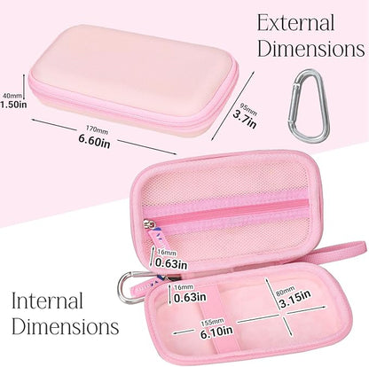 Portable Bank Charger Case for charmast for citicr for VRURC for OHOVIV Fast Charging Battery Protective Case(Pink)
