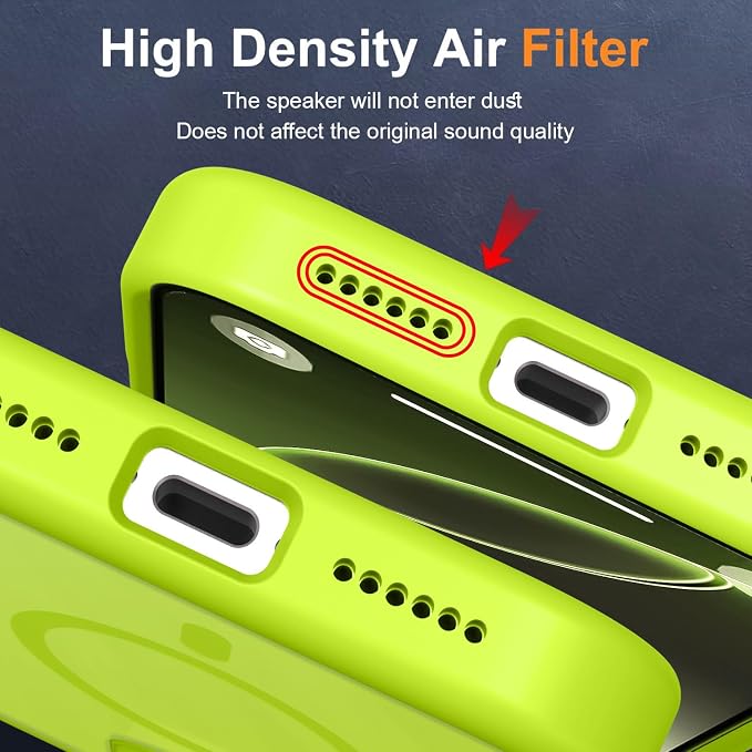 MOCCA Strong Magnetic for iPhone 16 Pro Phone Case, [Compatible with Magsafe][16FT Mil-Grade Drop Protection] Slim Thin Translucent Matte Protective Cover Case for iPhone 16 Pro Case,Fluorescent Green