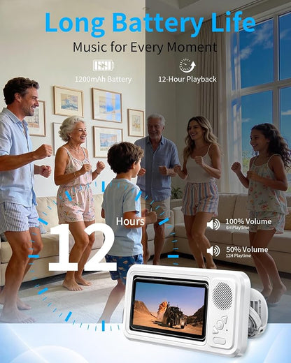 in Shower Phone Holder Waterproof Bathroom Phone Case for Shower Speaker Landline Vintage with Speakers Buddy Under Water Proof Play Soeaker Suction Cup Mount Wall with Lights Mobile Scroller