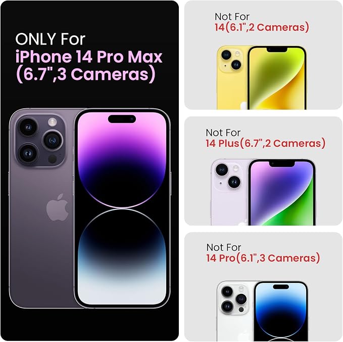 FireNova Designed for iPhone 14 Pro Max Case, Silicone Upgraded [Camera Protection] Case, Soft Anti-Scratch Microfiber Lining Inside, 6.7 inch, Wine Red