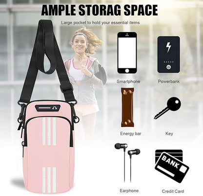 Phone Holder for Running Armband Cell Phone Crossbody Bags for Women Kids,iPhone 17 16 15 14 13 12 11 Pro Max Xs 16e Xr X Plus SE Mini Pouch,Galaxy S26 S25 S24 Ultra Note 20 Key Arm Bag Bands