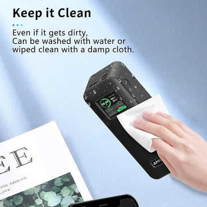 Case for Anker Prime 27,650mAh Power Bank (250W) and 100W Charging Base,NOUKAJU Silicone Protective Cover,Drop-Proof,Scratch-Proof,Protective Case for Anker Prime Power Bank 27,650mAh(Black)