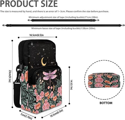 Men's Crossbody Bag, Small Cell Phone Wallet, Women's Shoulder Handbag, Travel Gym Bag