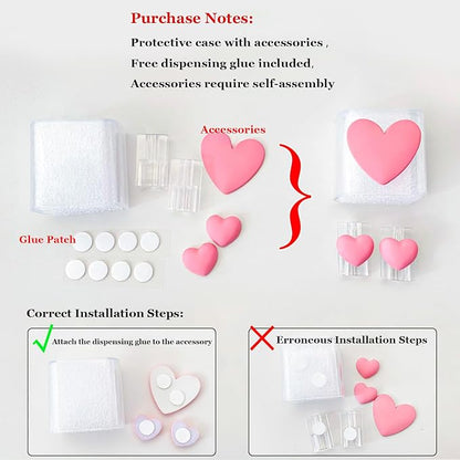 5 in 1 Charger Protector Set, Soft TPU Gradient Wave Charger Case for iPhone 18W/20W USB-C Power Adapter, Cable Protector Sleeve Anti-Break Anti-Fall for iPhone & MacBook Neo 13, Black Bow